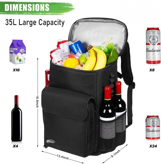 Cooler Backpack 35 Cans Leakproof 